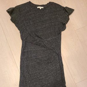 IRO Grey knitted body con mini dress w